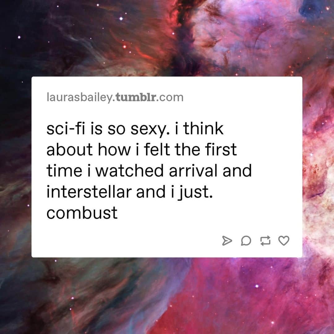 Tumblrさんのインスタグラム写真 - (TumblrInstagram)「what’s your favorite sci-fi movie?⁠ #SciFi #ScienceFiction #Interstellar #Arrival」5月24日 0時20分 - tumblr