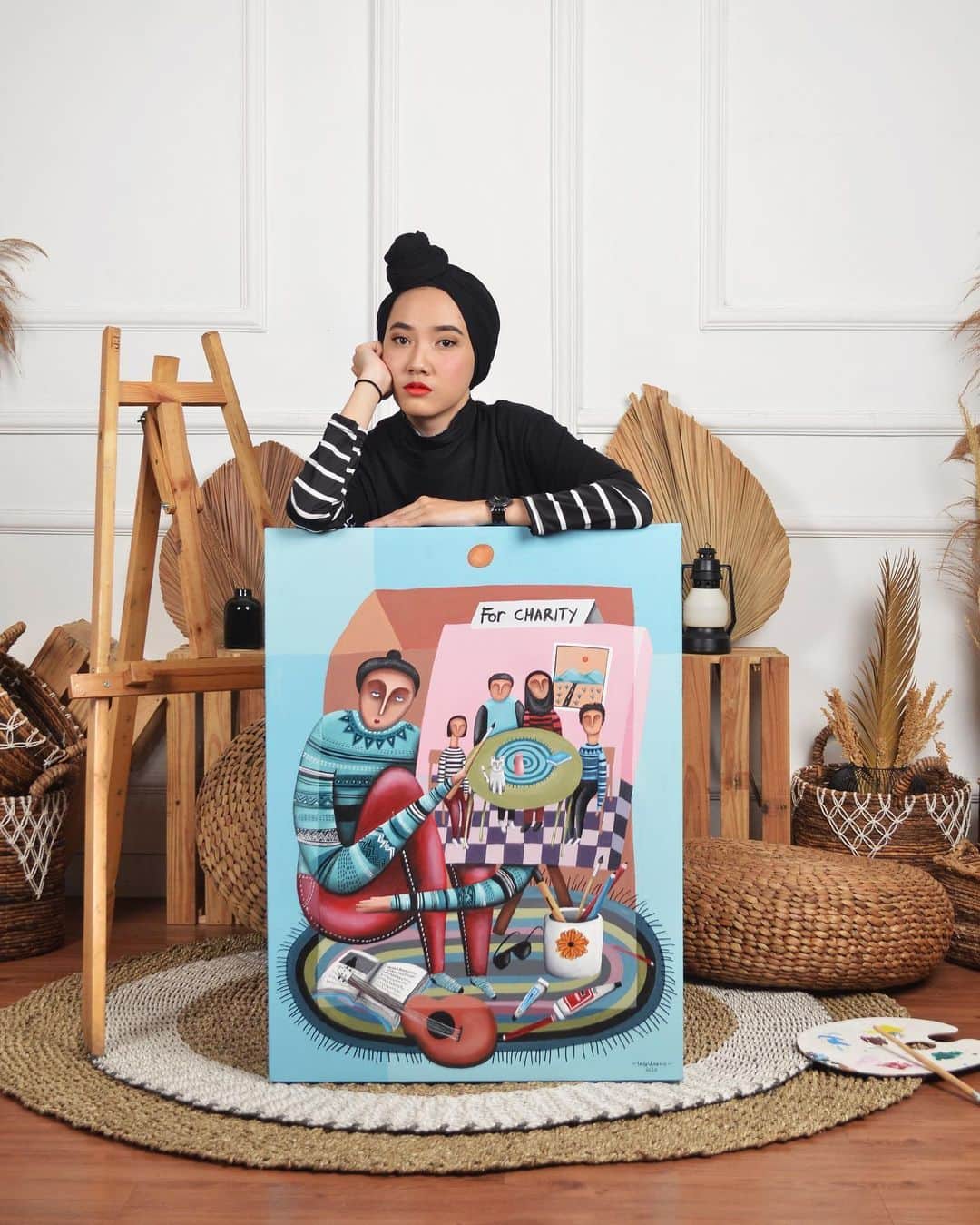 Instagramさんのインスタグラム写真 - (InstagramInstagram)「For Indonesian artist Imelda Adams (@imeldaams), her artwork is an opportunity for self-expression and to share inspiration for positive action.⁣ ⁣ “Every huge change ahead always starts with a small step,” she explains. “Something that may not matter to us may be meaningful to others.”⁣ ⁣ This #MonthOfGood, Imelda is spending her time painting at home and catching up with family. Share your moments of everyday kindness and good using the hashtag #MonthOfGood, then tag three people to do the same.⁣ ⁣ #EidMubarak ❤️⁣ ⁣ Photos by @imeldaams」5月24日 1時11分 - instagram