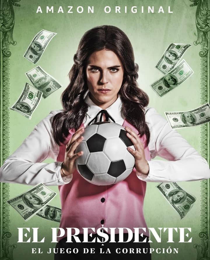 カーラ・ソウザのインスタグラム：「En este juego la pelota nunca deja de rodar ni de vender. Basada en el escándalo del FIFAGate llega #ElPresidenteTV este 5 de junio a Amazon Prime Video. #ElPresidenteTV @primevideolat @primevideomx」