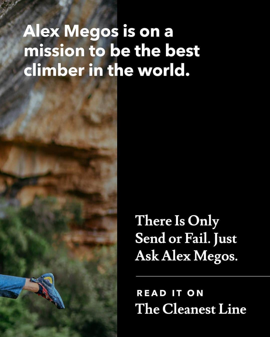 patagoniaさんのインスタグラム写真 - (patagoniaInstagram)「@alexandermegos is on a mission to be the best climber in the world. Read "There is Only Send or Fail" by @alxlwthr on The Cleanest Line through the link in bio. ⁠⠀ ⁠⠀ ⁠⠀ Photo: @ken_etzel」5月24日 3時43分 - patagonia