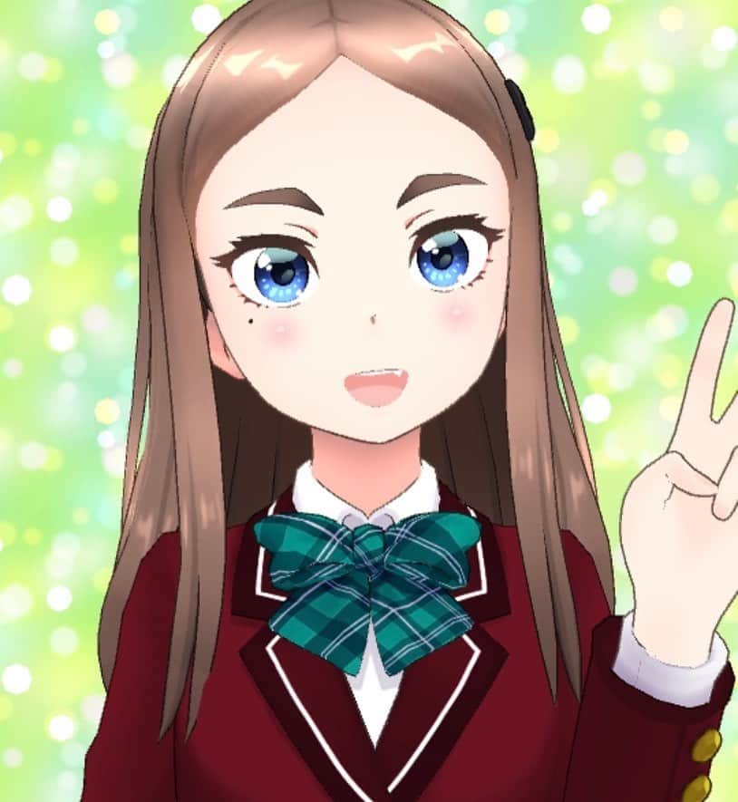 のインスタグラム：「誰でも簡単にVtuberになれる‼️✨✨ アバターによるLive配信ができるアプリ「REALITY」で、キャラクターを作ってみた‼️ 名前は西園寺萌です🌼🌸🌷 からふるべりぃという声優ユニットで、からふるべりぃ学園という朗読劇を上演してたんですが、その設定で、キャラを作ってみました。 一見お嬢様なのですが、実はオタクという女の子です。 Twitter連動なので、Live配信する時はTwitterからお知らせしまーす‼️ . .  #reality #アバター #西園寺萌　#からふるべりぃ #からふるべりぃ学園　#紫苑みやび」