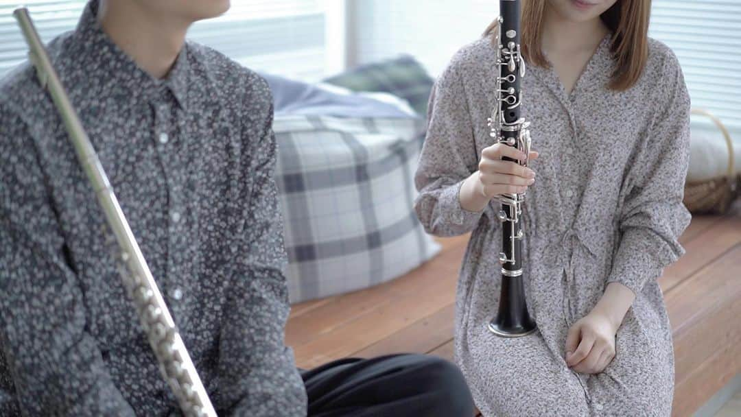 三浦千花音のインスタグラム：「﻿ おばあちゃんになっても 楽器吹いていたい ﻿ ﻿ ﻿ #flute #clarinet」