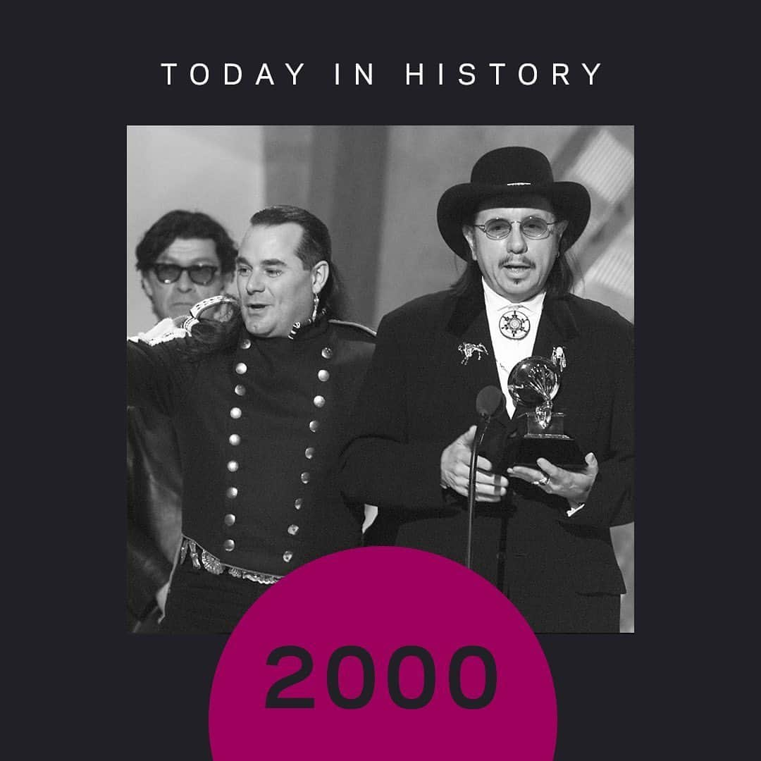 The GRAMMYsさんのインスタグラム写真 - (The GRAMMYsInstagram)「“This is a real blessing on behalf of all Native Americans, musicians, and singers everywhere. We’d like to share this with all of you.” –– Tom Bee  On this day is 2000, 'Gathering Of Nation Pow Wow' produced by Tom Bee and Douglas Spotted Eagle was released. This was the first album to win in the Best Native American Music category, which was introduced at the 43rd #GRAMMYs. 🎵」5月24日 10時28分 - recordingacademy