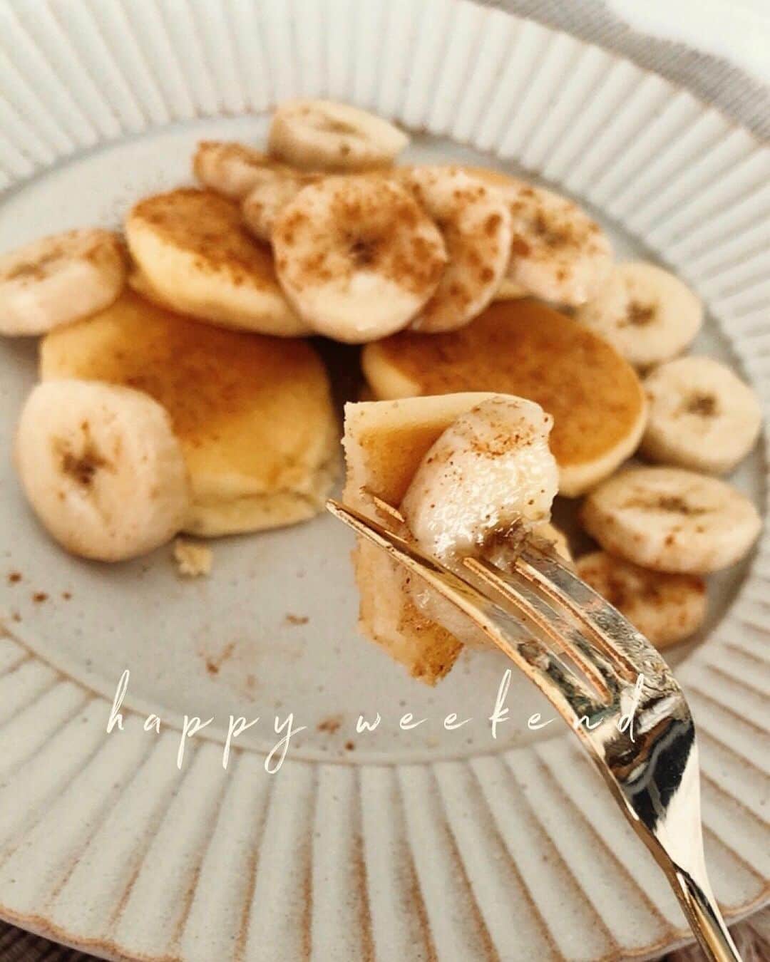 谷山響のインスタグラム：「🍌🥞﻿ ﻿ #pancake #glutenfree」
