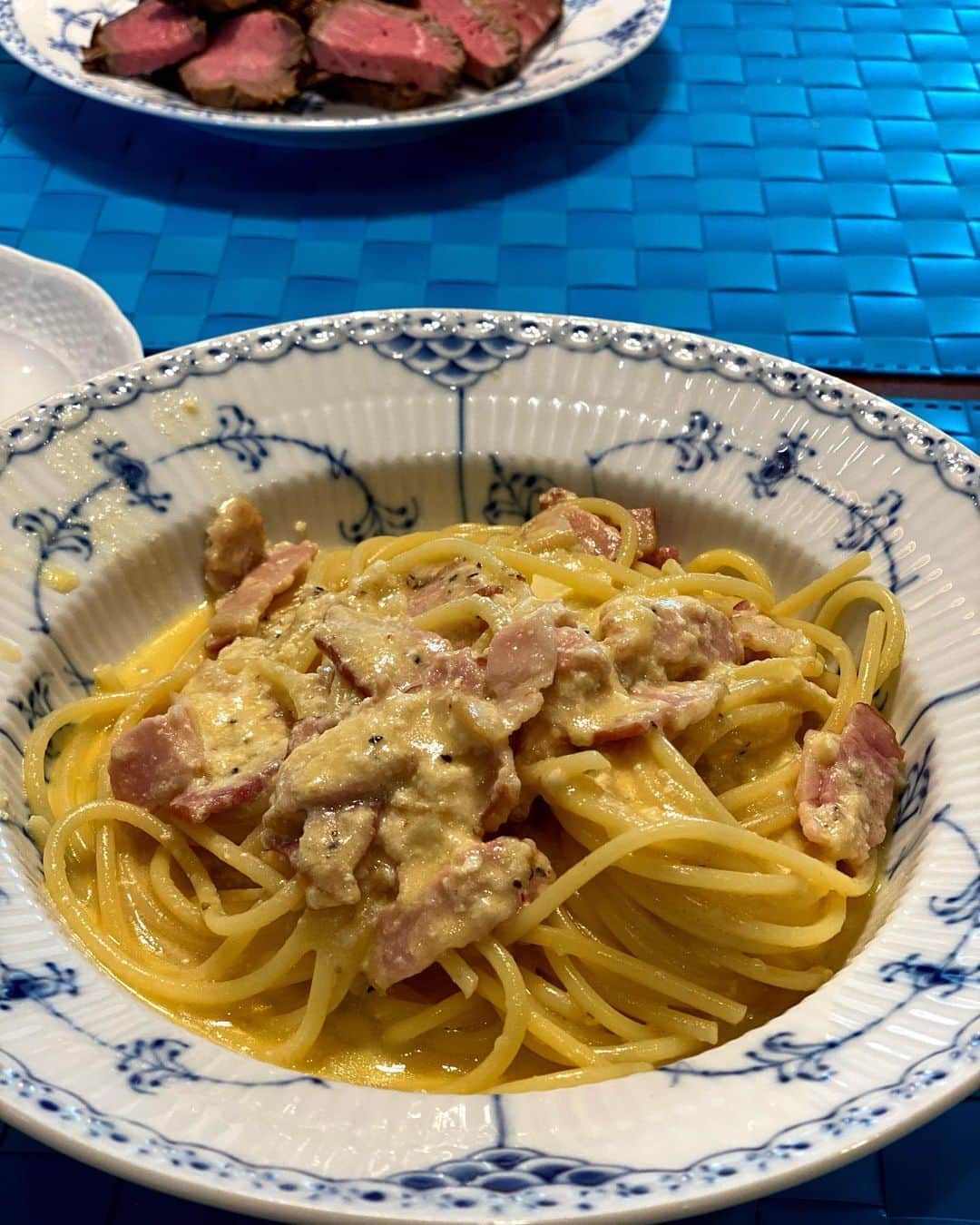 早見優さんのインスタグラム写真 - (早見優Instagram)「カルカルカルボナーラ💕 Rich and creamy carbonara pasta  #カルボナーラ  #pasta  #パスタ #carbonara」5月24日 14時01分 - yuyuhayami