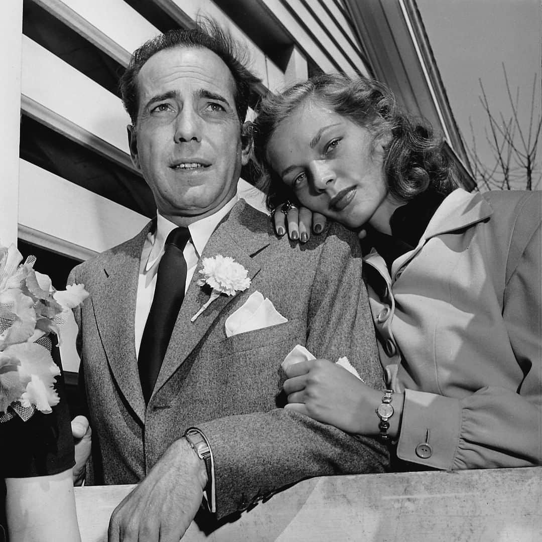 Vogueさんのインスタグラム写真 - (VogueInstagram)「75 years ago, Lauren Bacall and Humphrey Bogart got married on the most famous farm in America. At the link in our bio, revisit Bogie and Bacall’s fairy-tale 1945 wedding and the forgotten farmer who lured them into the Ohio countryside.」5月25日 0時20分 - voguemagazine