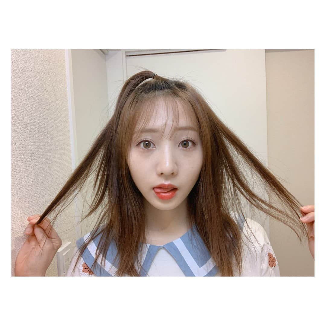 能條愛未さんのインスタグラム写真 - (能條愛未Instagram)「あむのお家ヘアー ちょんまげかポニーテール  #このパジャマ #韓国っぽくて好き」5月24日 20時16分 - noujoami_official