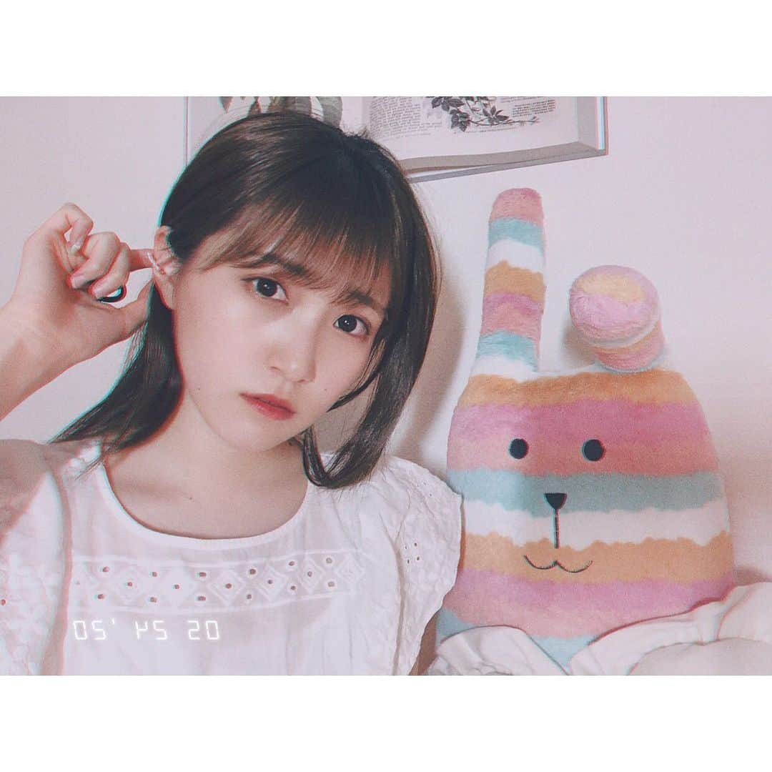 坂本 愛玲菜さんのインスタグラム写真 - (坂本 愛玲菜Instagram)「🐰💇‍♀️ #髪伸びたね」5月24日 22時11分 - erena_hkt48