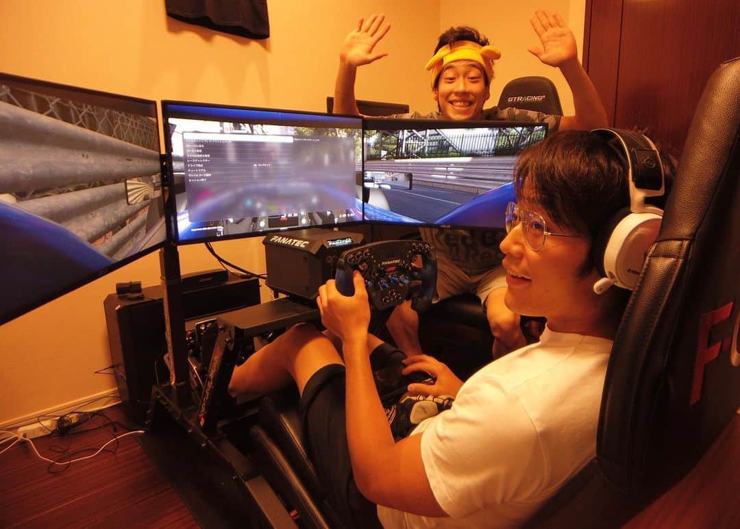 松下信治のインスタグラム：「Virtual GP ! RD.3🇲🇨 Arigato @nirei_fukuzumi 先生。 #maestro」