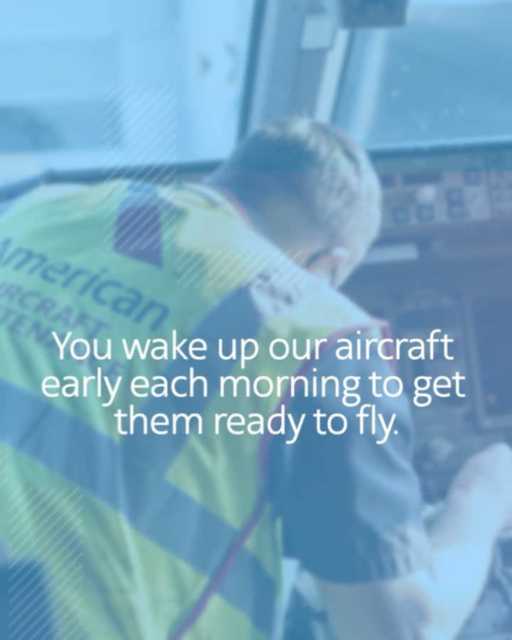 アメリカン航空のインスタグラム：「On this #AMTDay we thank our Aviation Maintenance Technicians for their commitment to ensuring our aircraft remain safe and reliable, and for caring for our customers and #AATeam, now and in the future.」