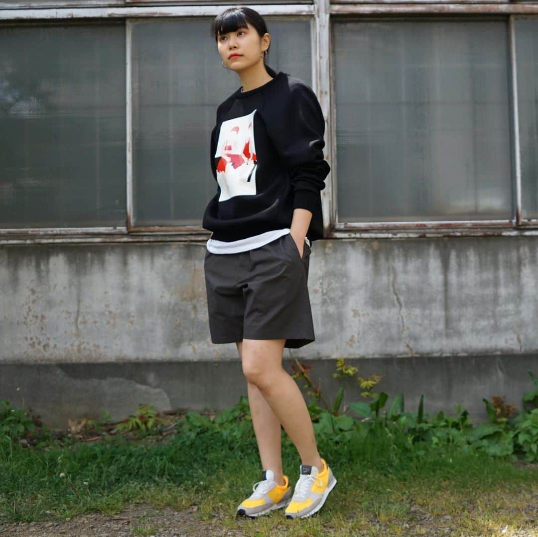 MāWさんのインスタグラム写真 - (MāWInstagram)「. [STYLE] 25th May 2020. . [PLAN C] L/S SWETER. . [Graphpaper]. Stretch Typewriter Cook Shorts. . [NIKE] DBREAK-TYPE. - . #planc #nike #graphpaper #mawsapporo #MāW #ins_online #20ss #sapporo #mawsapporo」5月25日 0時05分 - maw_sapporo