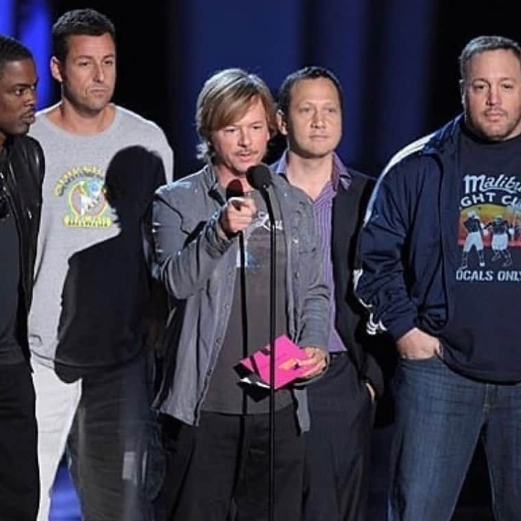 デヴィッド・スペードのインスタグラム：「Miss these dudes.  Sandler is wondering why he let me talk.」