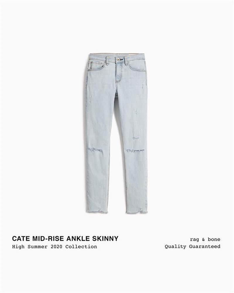 ラグ&ボーンのインスタグラム：「The Cate Mid-Rise Ankle Skinny - High Summer 20 Collection - Online Now.」