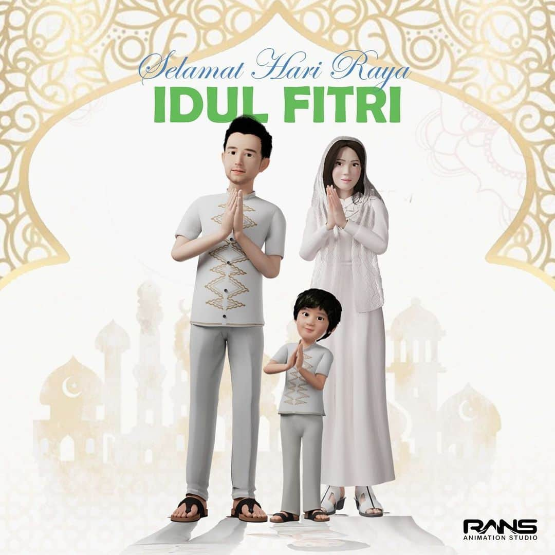 Raffi Ahmadさんのインスタグラム写真 - (Raffi AhmadInstagram)「Alhamdulillah selalu bersyukur Lebaran kali ini meskipun dalam keadaan berbeda karena adanya wabah Virus Corona tapi kita masih bisa Ber-Lebaran bersama keluarga dengan orang yang kita sayangi dengan cara sederhana namun tetap bermakna 🙏❤️ Maaf Lahir Batin ❤️🙏 Jangan lupa nonton Animasi terbaru karya @rans.animationstudio yang berjudul “ Si Aa “ di Youtube Channel @rans.entertainment yaaaa 😍 Udah pada nonton eps perdananya belum ? nontonnn yaaaaaa 🥰👏 Alhamdulillah udah tembus 1 juta viewers dalam 1 hari “ Si Aa “ makasih yaaaa semuanyaaa」5月25日 9時21分 - raffinagita1717