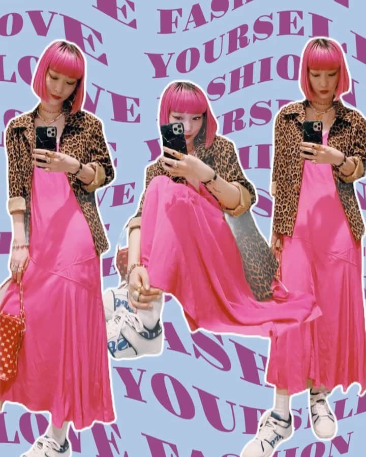 のインスタグラム：「🌊🏄🏼‍♀️🐆 #lovefashion_loveyourself 🤍  leopard JK #vintage onepiece @gvgv_official  bag @jouetie_official  sneaker @ellessejapan @hombrenino」