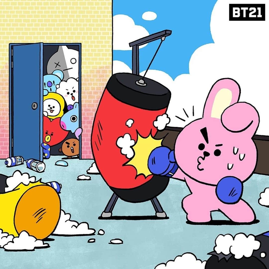 BT21 Stars of tomorrow, UNIVERSTAR!さんのインスタグラム写真 - (BT21 Stars of tomorrow, UNIVERSTAR!Instagram)「COOKY training hard for the big fight! 🔥 'Cause coming from a boxing background doesn't ensure victory...! ⠀ And the winner is?! ⠀ TOMORROW, Coming Soon to BT21 YouTube! 👉 Link in bio ⠀ #May26 #BT21_UNIVERSE #Season3 #ANIMATION #EP03 #COOKY #FightNight #BT21」5月25日 19時01分 - bt21_official