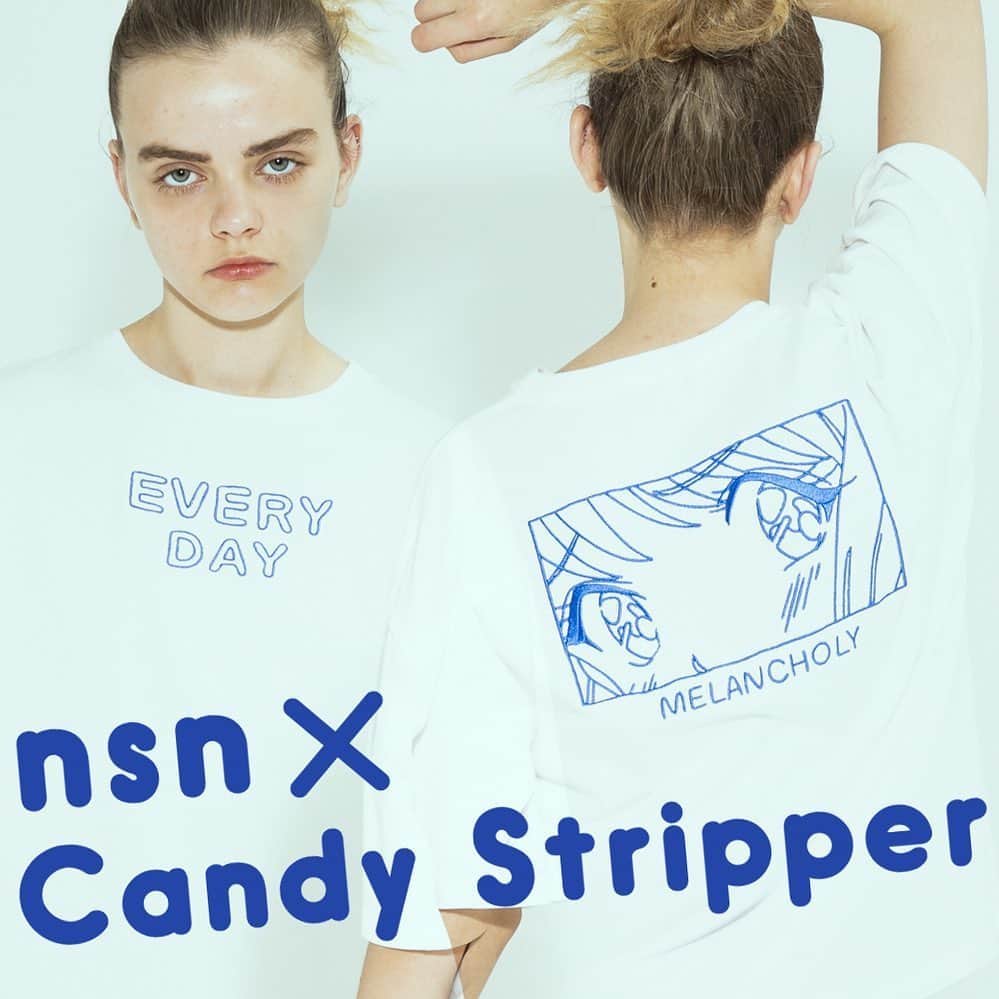 Candy Stripperさんのインスタグラム写真 - (Candy StripperInstagram)「💓Candy Stripper×nsn💓﻿ ﻿ ご好評をいただいているイラストレーターnsn氏 @7nsnnn が手掛けたTシャツが登場です！﻿ ぜひチェックしてみてくださいね✨﻿ ﻿ 【PROFILE】﻿ ﻿ nsn(ニシナ)﻿ イラストレーター シンプルな線が特徴のうさぎのイラストと90年代アニメのヒロインのような女の子のイラストを描く。﻿ SNSを中心に活動中。﻿ ﻿ #candystripper ﻿ #candyitup﻿ #candystore﻿ #nsn﻿」5月25日 18時24分 - candystripper_official