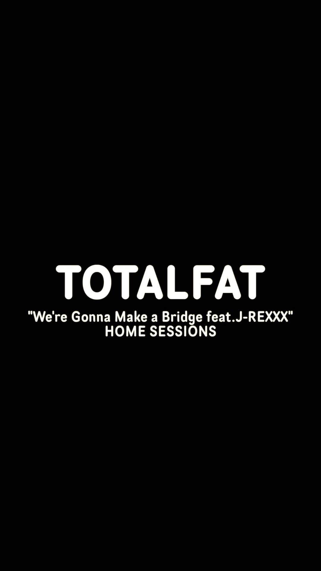 TOTALFATのインスタグラム：「#TOTALFAT #待ち合わせはライブハウスで #tf_homesession  #音楽を止めないtf  #jrexxx @jose.totalfat  @totalfat.shun  @buntatf」