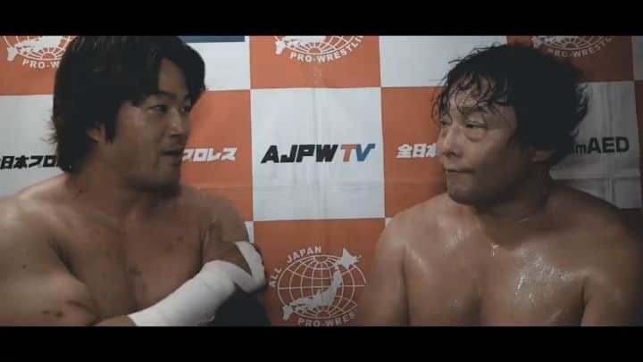 TAJIRIのインスタグラム：「5/30 19:30より全日本プロレスTVにて  アジアタッグ選手権  木高イサミ&宮本裕向 vr TAJIRI&KAI  月額900円で最新の試合と過去映像が見放題  全日本プロレスTVはスマホから簡単にご加入できます  https://www.ajpw.tv/  #ajpw #ajpwtv #プロレス #wrestling #全日本プロレス」