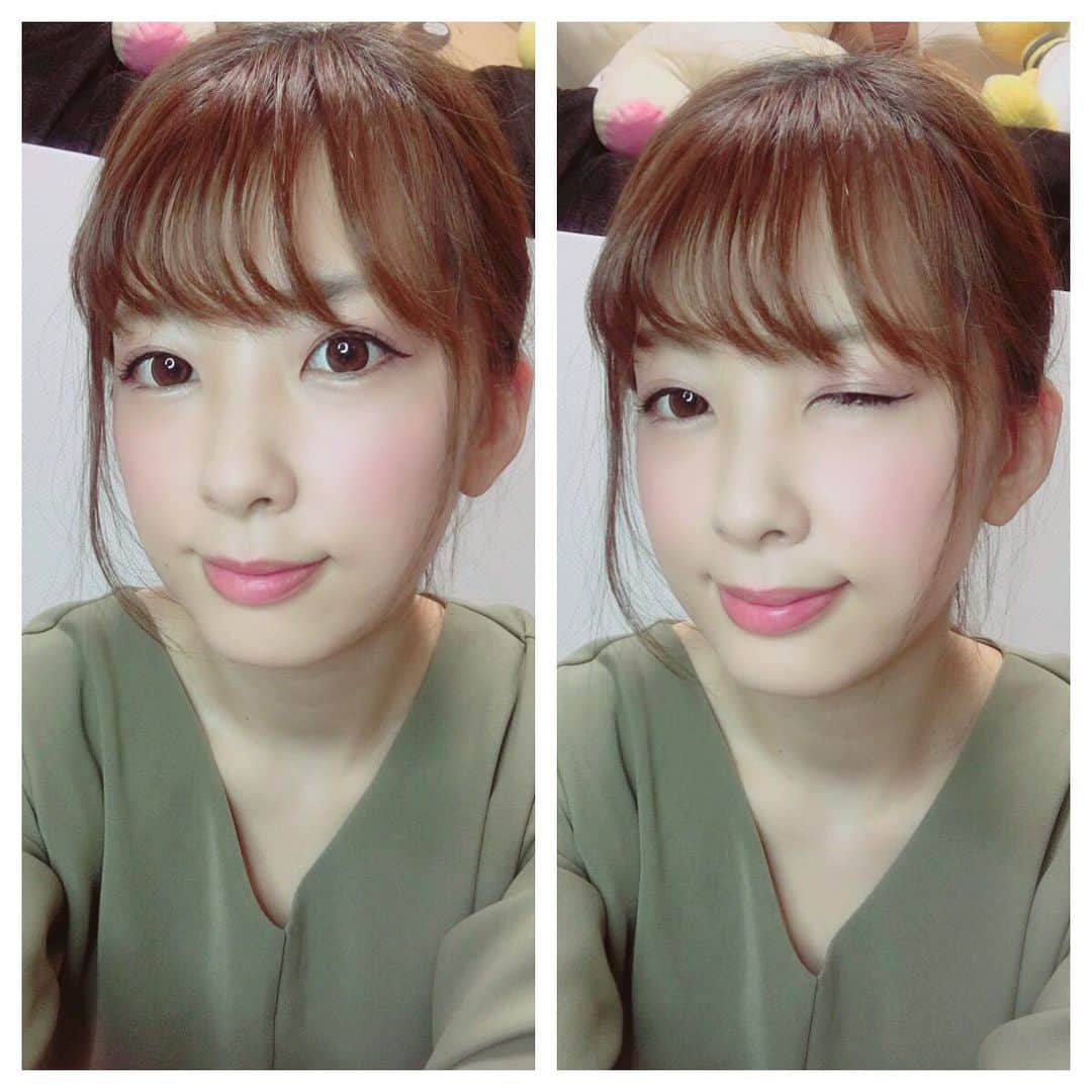 藤田香澄のインスタグラム：「前髪セルフカット✂️ #stayhome #前髪カット #たまには自分で」