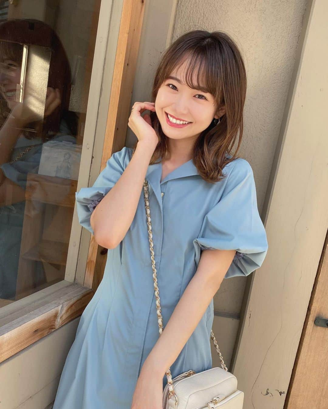 西川瑞希（みずきてぃ）さんのインスタグラム写真 - (西川瑞希（みずきてぃ）Instagram)「新しいワンピース…💠💠💠涼しげできれいな色☺︎ . @cheriemona_official #ワンピース #夏コーデ」5月25日 20時41分 - mizuki_nishikawa_