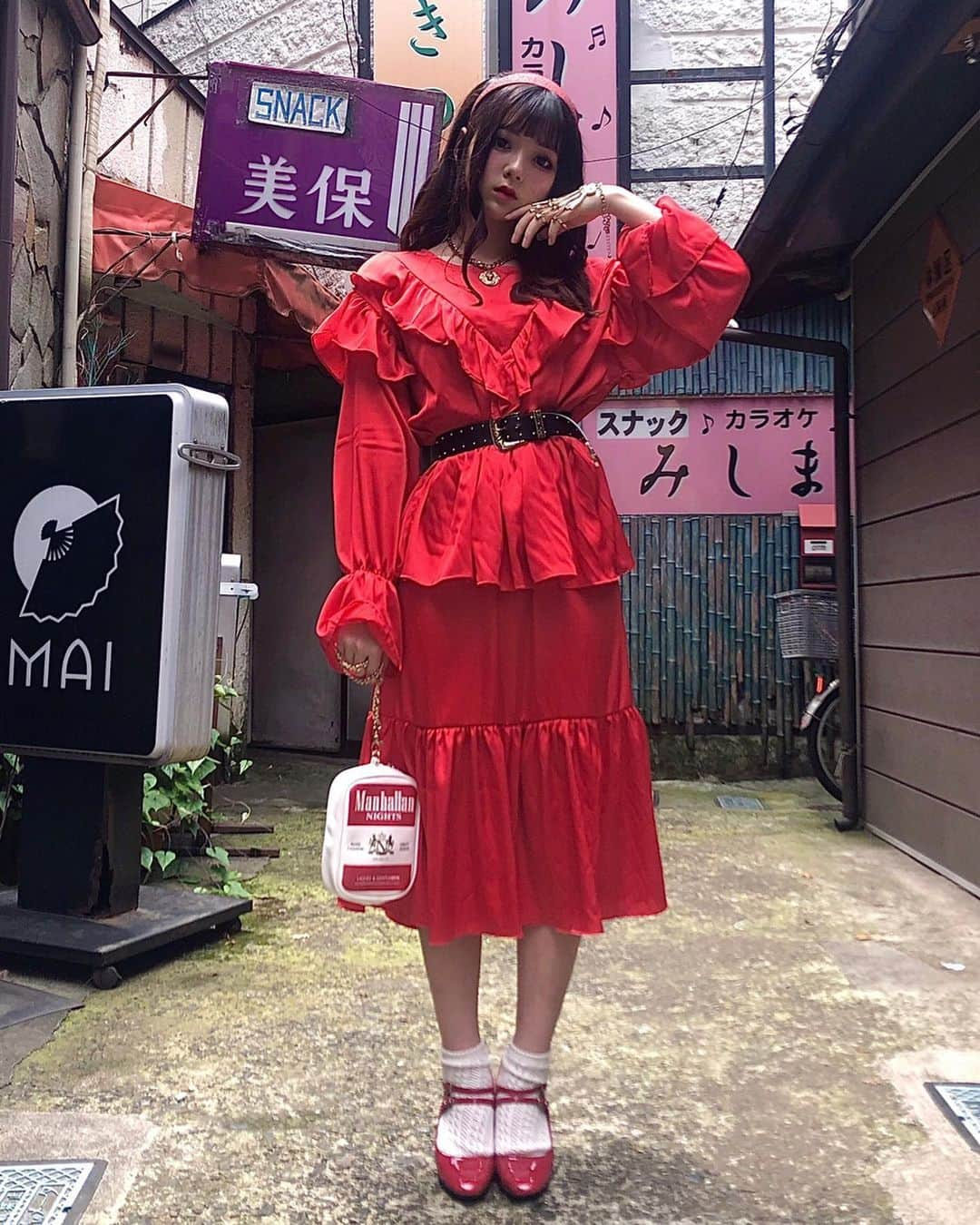 夢乃まゆこさんのインスタグラム写真 - (夢乃まゆこInstagram)「入学式🥀🥀﻿ ﻿ ﻿ code.﻿ ﻿ ﻿ ﻿ まだ知らない自分と出会って﻿ ﻿ ﻿ 自分と自分の個性を確立していきたい ﾃﾞｽ。﻿ ﻿ ﻿ ﻿ *⑅︎୨୧┈︎┈︎┈︎┈︎┈︎┈︎┈┈︎┈︎┈︎┈︎┈︎୨୧⑅︎*﻿ ﻿ ﻿ ﻿ ﻿ #ootd #moussy #sly #hm #forever21 #claires #nadia #fashon #coordinate #tutuanna #ファッション #コーディネート #韓国ファッション #韓国通販」5月25日 22時01分 - mayu_makemie