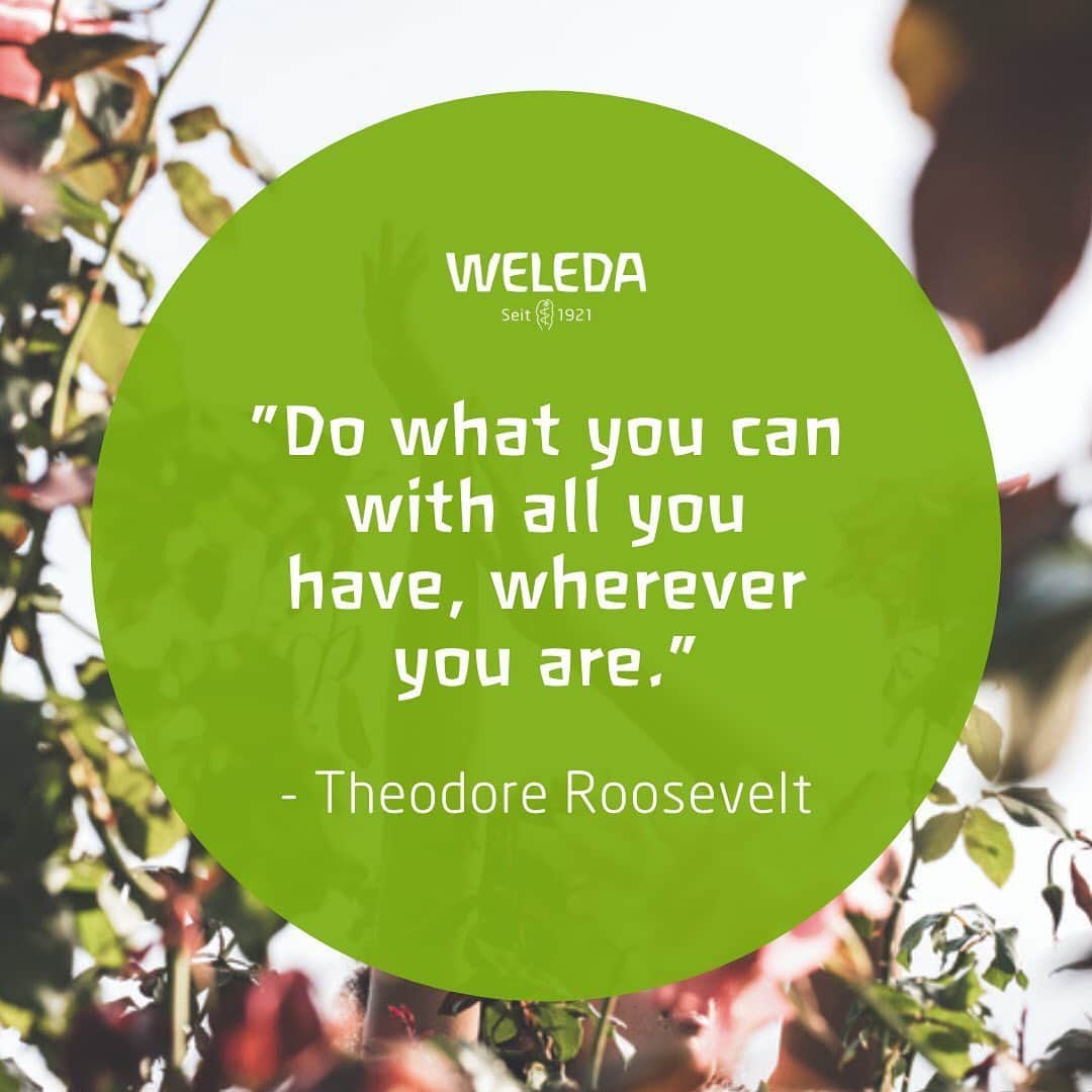 Weledaさんのインスタグラム写真 - (WeledaInstagram)「Do what you can with all that you can! ✨ #Quoteoftheday」5月25日 23時11分 - weleda_usa
