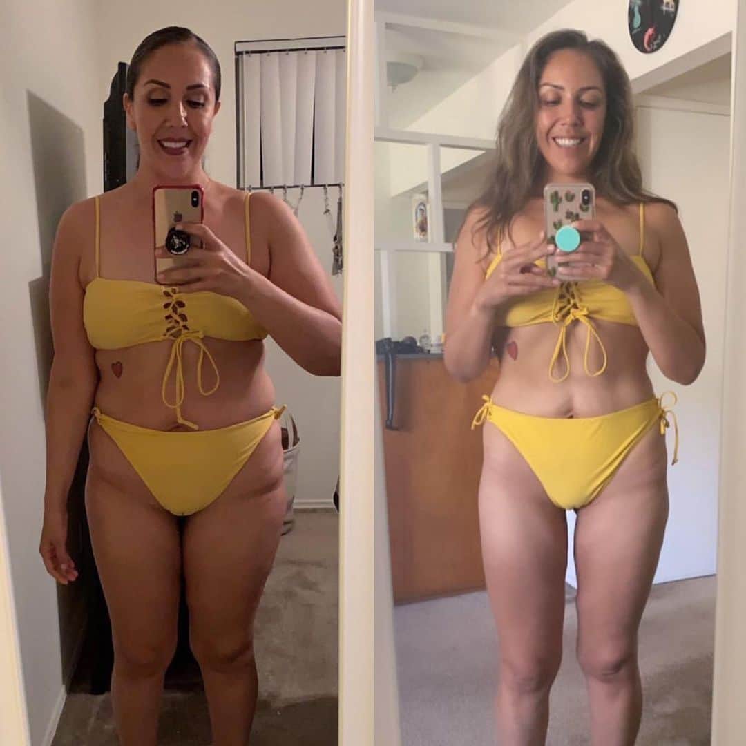 Jessica Arevaloさんのインスタグラム写真 - (Jessica ArevaloInstagram)「HAVE YOU EVER HAD A BODY TRANSFORMATION? - - #MondayMotivation - - CLIENT SPOT LIGHT Jennifer Marquez @jenn_bear619!🤩 - SHE LOST 24 POUNDS!!!🤯 - - She went from 199 pounds to 174 pounds in 18 weeks!😳 -  This is her 3RD round with me. She did my New Years challenge - 12 week one on one program - Currently on the 6 week @ home quarantine program! So proud of you girl! - - In Jennifer’s words 🥺: I wanted to thank you from the bottom of my heart for helping me lose 24lbs since January 2020 with your 6 week challenge and One-on -One Coaching! I have not only lost weight, gained muscle, and lots of confidence physically, but I have gained the confidence in the knowledge I know have to continue down this path. I feel so grateful to have had your program and support throughout this time because I could not have done it without you! Thank you! Thank you! - - QUARANTINE 6 WEEK AT HOME PROGRAM is still available for this week! Don’t miss out because this program won’t be available once it’s gone! - - I know how hard it’s been to stay on track during this time. This is why I created a program to help people stay accountable and on track! Since the orders of STAY HOME have been extended I’ve decided to keep enrollment for this program open to those who need it! - - This price is a steal and I’m doing this and working overtime for my clients to help everyone stay mentally and emotionally sane! Love seeing all my clients progress so far!🙌🏼 - START TODAY & LEARN MY WAYS! HERE’S WHAT YOU GET! - - ✅6 WEEK AT HOME PROGRAM DESIGNED FOR QUARANTINE - ✅NEW FUN AND CHALLENGING WORKOUT/EXERCISES EVERYDAY - ✅COACHING & CHECK INS WITH ME - ✅EMAIL ACCESS TO ME - ✅FACEBOOK COMMUNITY SUPPORT - ✅LEARN MACROS & HOW TO EAT FOR YOUR GOALS & NEEDS - - ✅WOMEN/MEN CAN ENROLL & IS WORLDWIDE!🌎 - - 🔹COST $99USD A $375 VALUE!😱 - 🔹ENROLL LINK IN BIO OR DM ME FOR ANY QUESTIONS!」5月26日 0時36分 - jessicaarevalo_