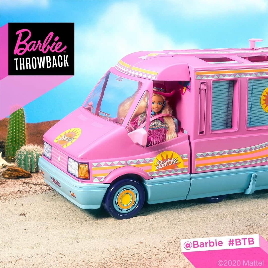 バービーさんのインスタグラム写真 - (バービーInstagram)「#Throwback to 1990’s Western Fun #Barbie, on the road with her Western Fun Motor Home. 🌵 #BTB #MemorialDay」5月26日 2時00分 - barbie