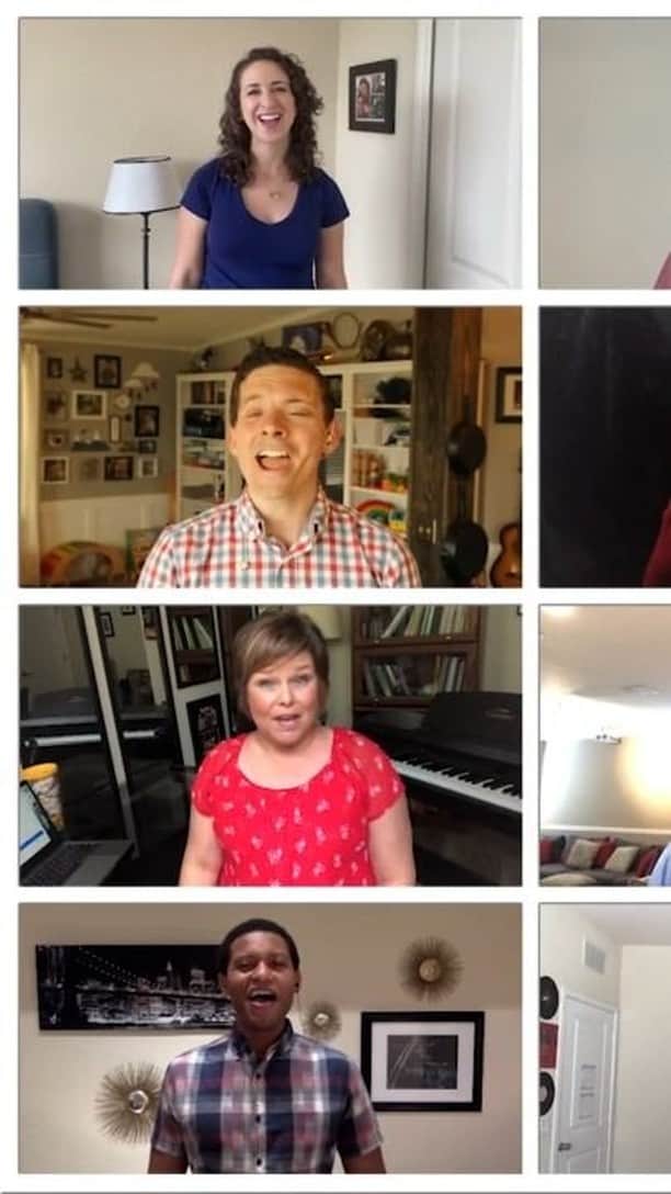 Walt Disney Worldのインスタグラム：「In honor of Memorial Day 🇺🇸, the Voices of Liberty, from The American Adventure Pavilion at EPCOT, use their #VoicesFromHome in a patriotic salute singing “America the Beautiful.” #DisneyCastLife #DisneyMagicMoments ✨」