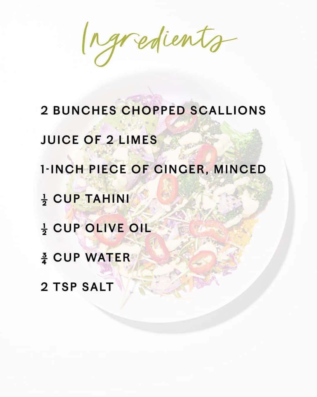 freepeopleさんのインスタグラム写真 - (freepeopleInstagram)「Summer is in full swing with this must-make sauce. Swipe for the full Scallion Ginger Tahini Sauce recipe from our friends @reapwellness.」5月26日 3時41分 - freepeople
