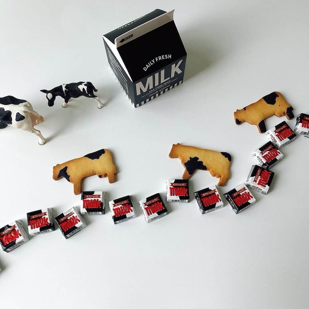 チロルチョコのインスタグラム：「チロルチョコのミルク🐄❤﻿ ﻿ ﻿ ﻿ 生クリーム入りのまろやかなミルククリームをミルクチョコでコーティング🧚‍♀️﻿ ﻿ ﻿ 1990年からほとんどデザインを変えずに発売され続けている人気のロングラン商品です🎪✨﻿ ﻿ ﻿ ほっと一息の1粒に。。﻿ ﻿ ﻿ ﻿ ﻿ ﻿ #tirol #tirolchoco #チロルチョコ #チロル #チョコレート #おやつタイム #chocolate ﻿ #おやつ #onmytable #sweetstable #スイーツ部 #おうちカフェ #日々の暮らし #sweettooth  #チョコ #おやつの時間  #スイーツ女子  #スイーツ男子  #チョコラブ  #chocolatelover  #snack #スイーツ大好き #sweetsmile #スイーツ  #shopチロルチョコ﻿」