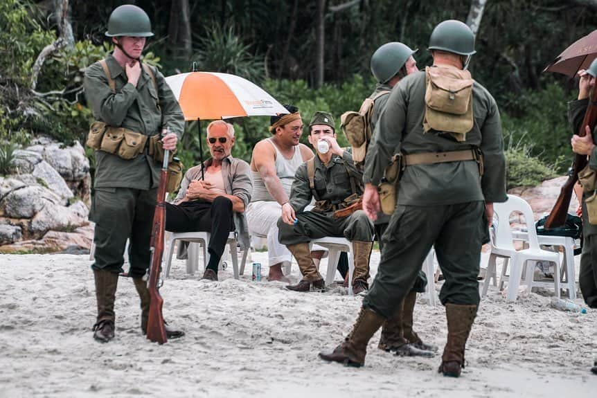 尚玄さんのインスタグラム写真 - (尚玄Instagram)「“ENEMY WITHIN” Behind the scenes.  I played Lt. Jack Mizuha.  Photo by @colinjsmith  #behindthescenes #unitstills #enemywithinmovie #War#WW2 #Film #NiihauIncident #ニイハウ島事件 #Malaysia #マレーシア」5月26日 11時08分 - shogenism