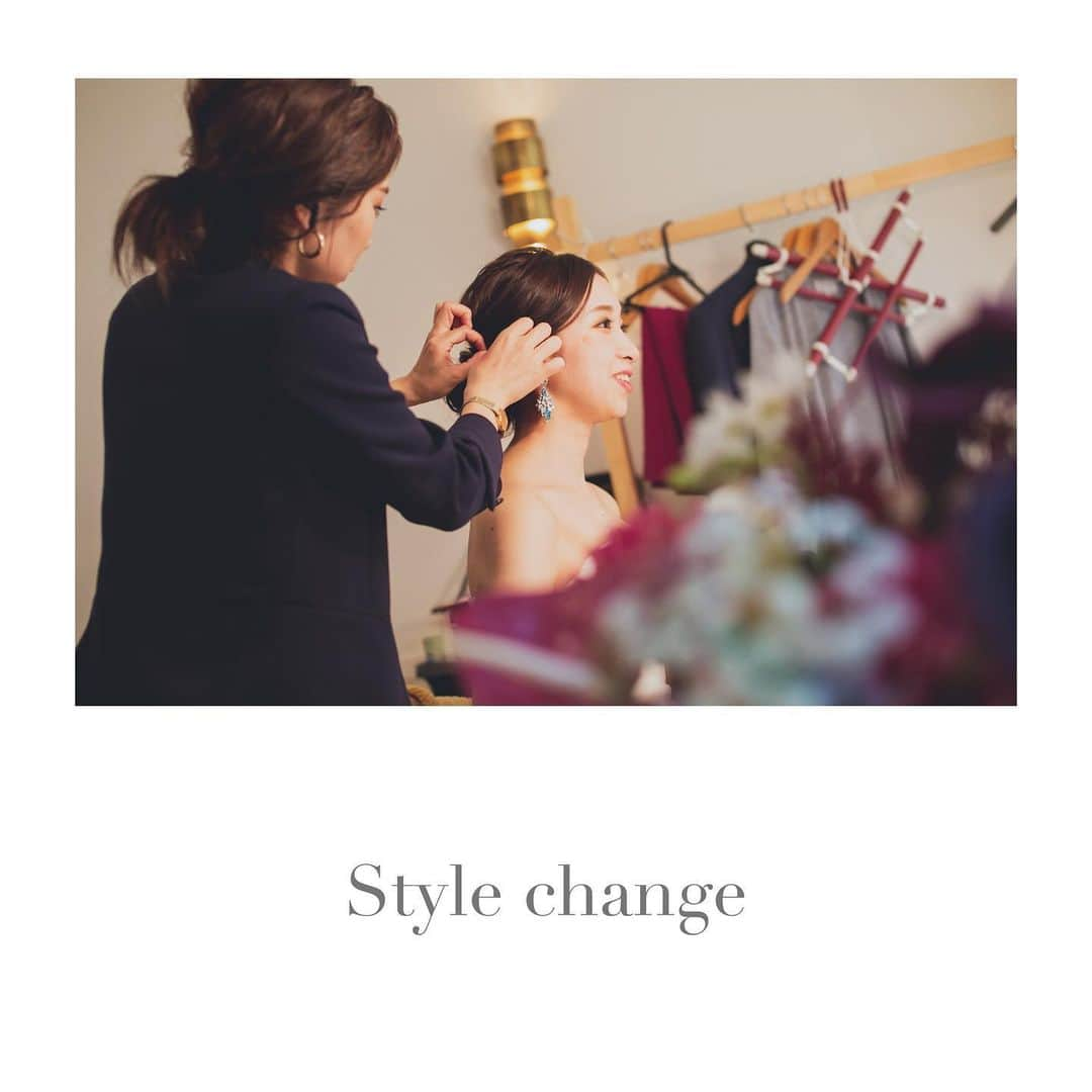 日比谷パレスさんのインスタグラム写真 - (日比谷パレスInstagram)「《 Style change 》 . . 和装での神前式から帰ってきたら、 ご親族の皆さまとのお食事会の前に 洋装へとスタイルチェンジ✨ . ご披露宴中のお色直しも素敵ですが、 挙式と披露宴で雰囲気をがらりと変えるのも 素敵ですね✨✨ . 一日一軒貸切で時間が自由に使えるからこそ、 このタイミングでのチェンジも叶います💄 . . photo : @maisondeblanchephoto dress : @maisondeblanche hair&make : @y___styleeee flower : @fiore_soffitta movie : @highland_tokyo coordinator : Hosokawa Shinichiro . . . ▶︎▶︎ YouTube 始めました🌟 channel / PRIOR RESTAURANT & WEDDINGS . ▶︎▶︎ IGTV 更新中🌟 アカウントトップページよりご覧頂けます。 . ご結婚式本番の映像もご紹介中！ ぜひご覧ください🎬🌿 . . --------------------------------------------- . 《 ✔️ お知らせ 》 . 日比谷パレスでは、 新型コロナウイルス感染拡大防止の為 お客様の安全を第一に考え、 企業としての協力体制を示すべく、 5月31日迄レストラン営業の自粛をしておりましたが、 . 【  6月3日より組数限定でのレストラン営業再開 】 . が決定いたしましたのでお知らせいたします。 . . この時期だからこそ、改めて新しい食の魅力や感動の時間を皆様に提供できるようなレストランを目指してまいります。 皆様にお会いできますことを楽しみにお待ちしております。 . --------------------------------------------- . . #日比谷パレス  #日比谷公園 #ブライダルヘアメイク #結婚式ヘアメイク #結婚式ヘアスタイル #結婚式メイク #一軒家貸切 #一軒貸切ウェディング #卒花レポ #日比谷パレス花嫁 #東京花嫁 #リアルウェディング #式場探し #ガーデンウェディング #レストランウェディング #hibiyapalace #プレ花嫁準備 #ナチュラルウェディング #グリーンウェディング #flowercoordinate #結婚式レポ #ウェディングレポ #ウェディングフォト」5月26日 11時17分 - hibiyapalace_wedding