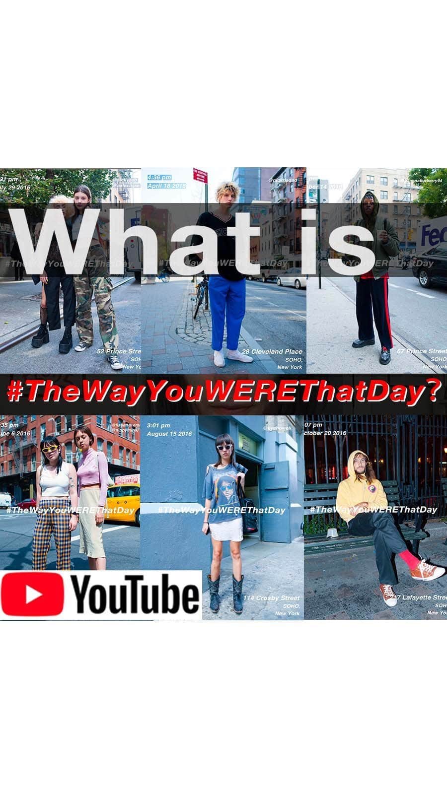 筒井心一のインスタグラム：「【字幕あり】This video is about Street photo project "#TheWayYouWEREThatDay" based in New York , specifically focused on scene kids in the city. I am going to talk about what #TheWayYouWEREThatDay stands for, what I try to take phots of and want to show with this project in the future. “しんち”ことShinichi Tsutsuiによるニューヨークをベースとする写真プロジェクト、"#TheWayYouWEREThatDay" についてです。 タイトルの意味、なぜニューヨークの街ストリートシーンの撮影をしているのか、そしてこのプロジェクトのその先の展望などをお話できたらと思います。」