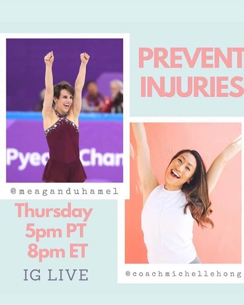 メーガン・デュアメルさんのインスタグラム写真 - (メーガン・デュアメルInstagram)「Doing an Instagram live Thursday with @coachmichellehong and sharing some of my favourite exercises I used to help prevent injuries! I managed to train and compete at the highest level and had no major injury for 10 years 😳 This was thanks to amazing therapists, a great combination of trainers and dedication to taking care of my body. I’m not an expert, but happy to share some of the exercises that kept me healthy! Join us at 8PM EST 💪 #stayhealthy #figureskatertraining #injuryprevention #notanexpert #justsharingwhativebeentaught #athometraining」5月27日 0時10分 - meaganduhamel