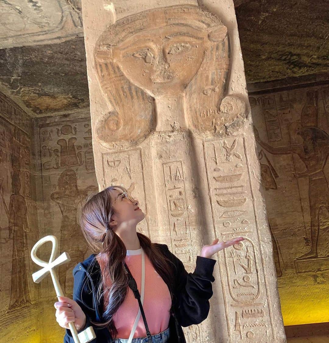 ERENAのインスタグラム：「エジプト🇪🇬 エジプトに行ってから 今年は幸せな気分しかない🌼 またいきたい🥺♥️♥️」