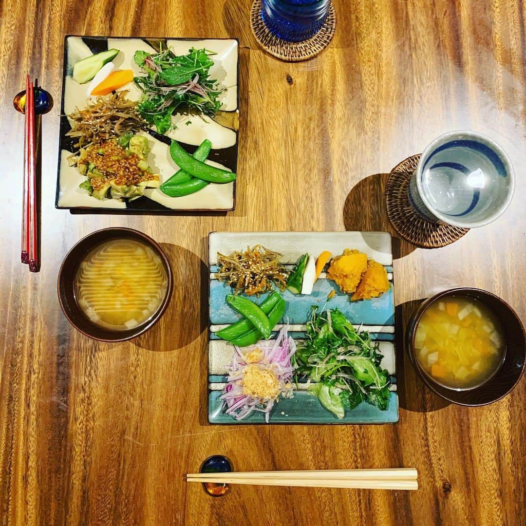 窪塚洋介のインスタグラム：「This is my favorite dinner.  For my intestinal environment. ©︎PINKY」