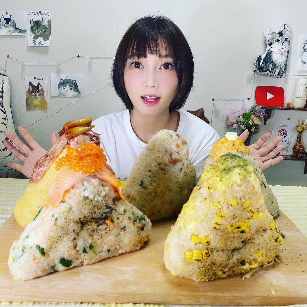 木下ゆうかさんのインスタグラム写真 - (木下ゆうかInstagram)「高級巨大おにぎりレンジャイ！ #おにぎり #onigiri  #和食 #japanesefood  #すていほーむ  #stayhome」5月26日 20時07分 - yuka_kinoshita_0204