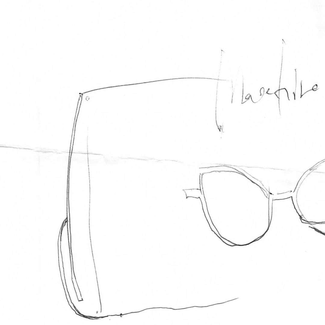 マサヒロマルヤマのインスタグラム：「Hand sketch #masahiromaruyama  #eyewear」
