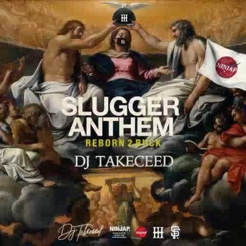 MARTONのインスタグラム：「“SLUGGER ANTHEM”  TRACK BY DJ TAKECEED JACKET DESIGN : MARTON . #⚡️FULL TRACK⚡️ 「DJ TAKECEED」で検索 BAND CAMP https://djtakeceed.bandcamp.com/track/slugger-fam-anthem-2-dj-takeceed  SOUND CLOUD https://soundcloud.com/dj-takeceed/slugger-fam-anthem-2-dj-takeceed  #bucktrack#krump#dance#sapporo#japan#trackmaker#desgin」