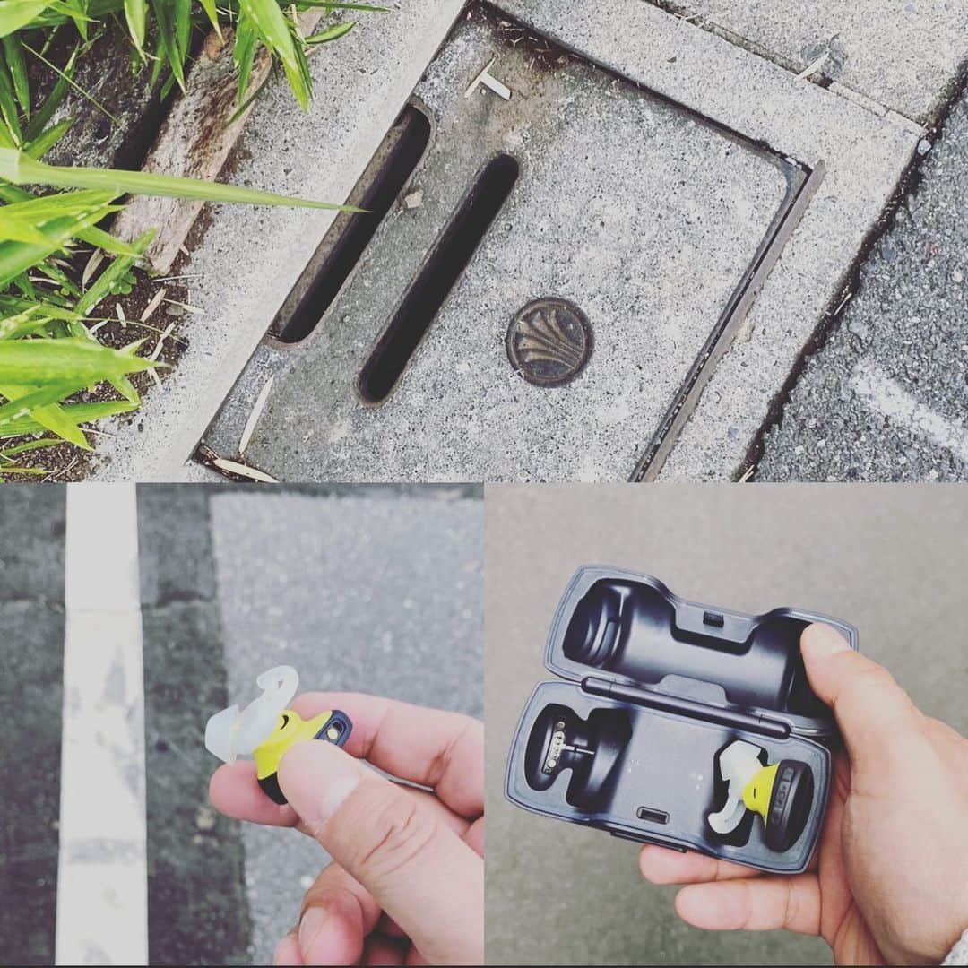 鴨志田由貴のインスタグラム：「朝、左耳のイヤホンだけ旅立って行きました。いきなりの別れは辛かったです。 持ち上げようと試みましたが、全く持ち上がらず。は〜。2度とペアリングできないイヤホン…。」