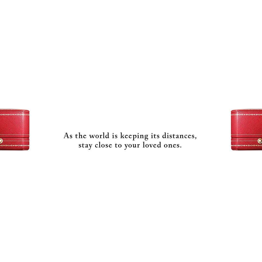 のインスタグラム：「The Maison has always been guided by the idea of making every moment precious. We are pleased to announce that select Cartier boutiques have reopened their doors, with modified service and additional health and safety precautions.」