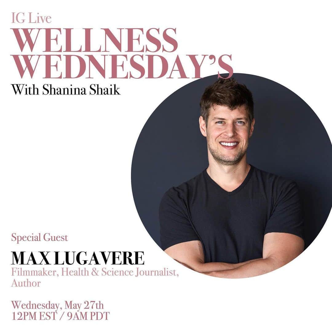 シャニーナ・シャイクのインスタグラム：「WELLNESS WEDNESDAYS 3rd episode ! Firstly, I want to say I appreciate all your kind messages and I’m so glad that my ( Wellness Wednesdays) episodes help and guide you to happier days! Food and nutritional health is so important. Food shapes who we are today and will shape our future. I’m extremely excited to have @maxlugavere a health and science journalist , author of New York Times best seller : Genius foods / on my live tomorrow. Also, a tv personality you may have seen him on the Dr. OZ show and Rachel Ray show. Max will discuss the foods we should be eating to be healthy, foods that reverse the aging process and create healthy brains. I have so many questions and I know you do as well.... please DM me and make sure to tune in !! Same time 12pm EST/ 9am PDT TOMORROW 🙏🏽🥦」