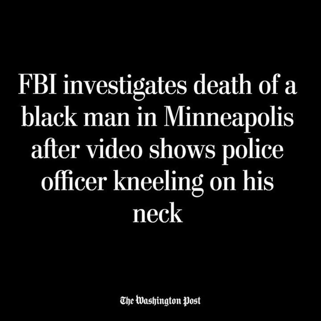 アンナ・パキンさんのインスタグラム写真 - (アンナ・パキンInstagram)「This behavior can’t go unpunished.  #enough  #Repost @washingtonpost ・・・ In a video shared on social media early Tuesday, a Minneapolis police officer pins his knee against the neck of a black man who appears to be struggling to breathe on the ground. “I cannot breathe! I cannot breathe!” the man yells as bystanders gathered. “Don’t kill me!” The Minneapolis Police Department announced early Tuesday that the unnamed man, who is believed to be in his 40s, later died of a “medical incident” after police responded to a report of a forgery in progress on Monday. Now, the FBI and state authorities are investigating his death as advocates and city officials call for a quick response. Darnella Frazier was on her way to see friends when she saw the incident unfolding outside of a Cup Foods grocery store on the south side of Minneapolis. She quickly began recording the encounter in a 10-minute video later shared to Facebook. “When I walked up, he was already on the ground,” Frazier said in a Facebook video. “The cops, they was pinning him down by his neck and he was crying. They wasn’t trying to take him serious.” As more people gathered around the encounter outside the grocery store, the man pleaded that his whole body was in pain. Frazier recalled that the man’s face was being pressed so hard against the ground that his nose was bleeding. Witnesses begged the white officer to take his knee off the man’s neck. “You’re going to just sit there with your knee on his neck?” one bystander said on the video. Minutes later, the man appeared to be motionless on the ground, his eyes closed and head laying against the road. Read more by clicking the link in our bio.」5月27日 1時27分 - _annapaquin