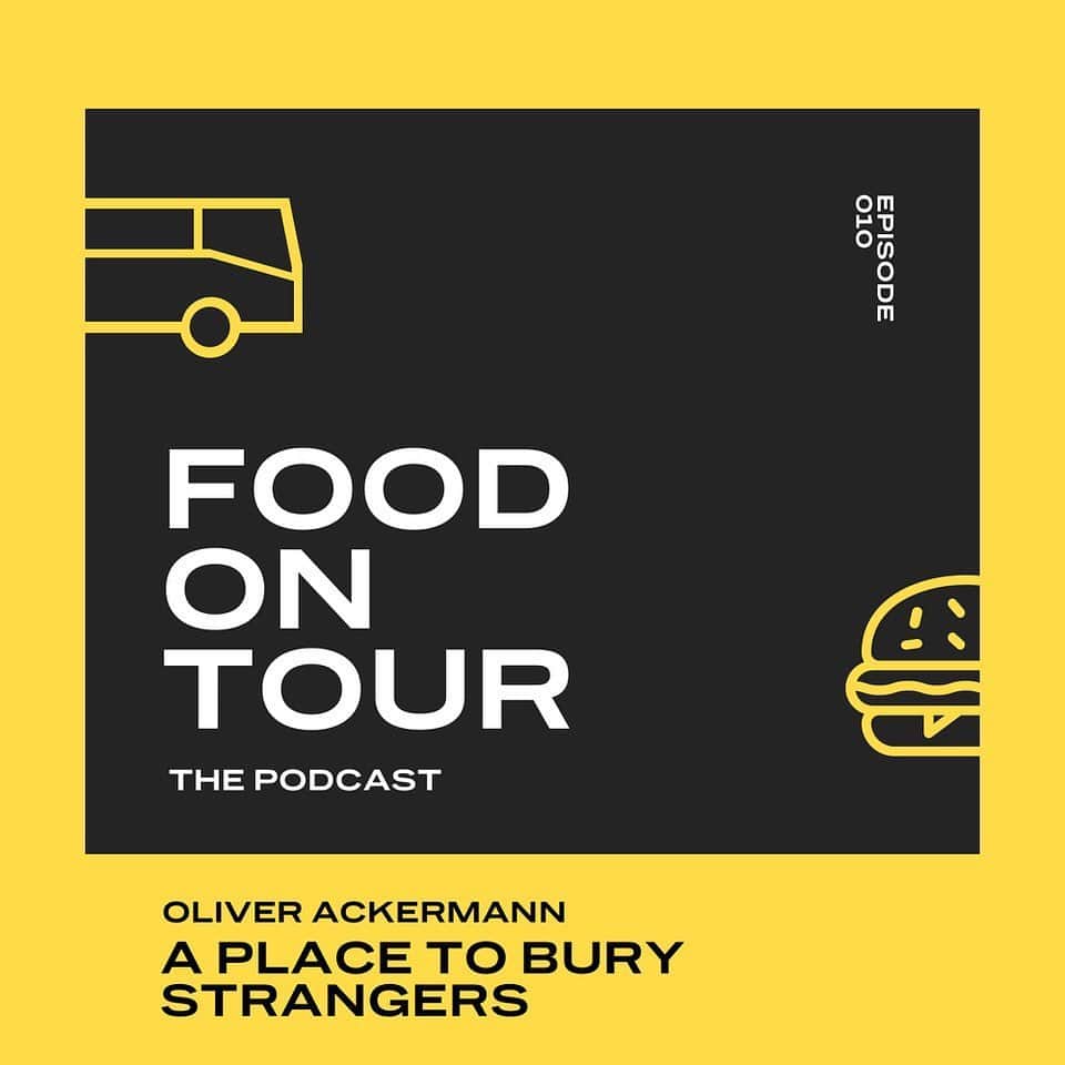 A Place to Bury Strangersのインスタグラム：「Check out Oliver’s hilarious guest spot on Mike Robinson’s @food.on tour podcast discussing Oliver’s favorite food spots in Austin.  Its a super fun listen here:  https://podcasts.apple.com/us/podcast/food-on-tour/id1505639469?i=1000475819314 (Link In Bio) . . . . . . . . . . . . . #podcast #foodontour #aptbs #aplacetoburystrangers #austin #arlosfoodtruck #veganfood #deathbyaudio #oliverackermann #mikerobinson #koriente  #coleslaw #bootswings #tacocabana #tacobell #barfbags #counterculture #airportsplurge #barracudaaustin #mohawkaustin #heartbreakers #screamers」