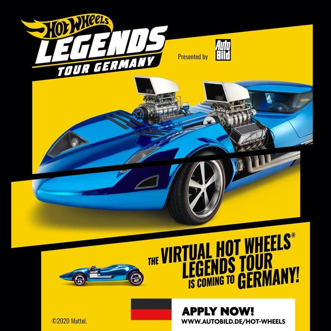 Hot Wheelsさんのインスタグラム写真 - (Hot WheelsInstagram)「News alert! 🔥After the first-ever virtual stop of the Legends Tour last weekend, we are now  looking for a legendary car from Germany to join the race! So if you’ve put creativity, passion and talent into your car, created something extraordinary and are located in Germany, then head over to the link in bio to submit your application.」5月27日 4時47分 - hotwheelsofficial