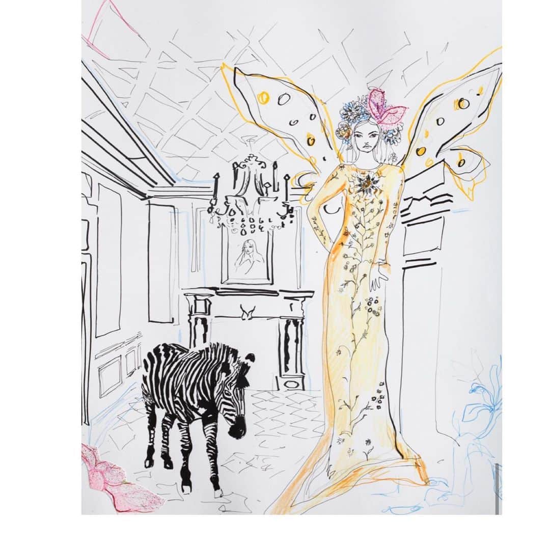 サーシャ・ピヴォヴァロヴァさんのインスタグラム写真 - (サーシャ・ピヴォヴァロヴァInstagram)「➡️Scroll to see full story for Vogue Russia #quarantine issue June 2020 illustrated by me #whimsical#dolcegabbana #marcjacobs#gucci #valentino#prada#dior#chanel #SashabySasha#ArtSashaP」5月27日 4時58分 - sasha_pivovarova