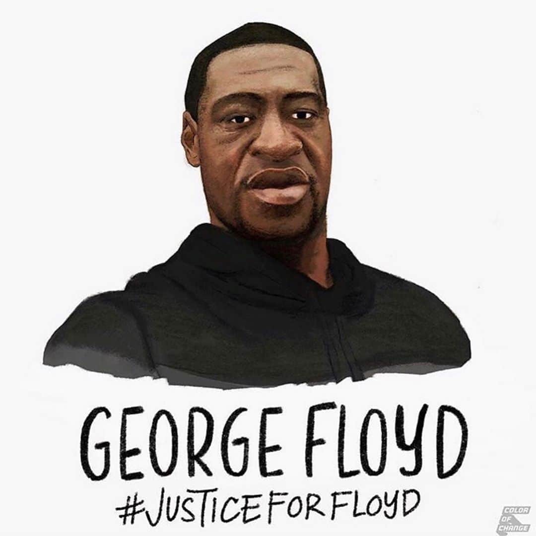 のインスタグラム：「#justiceforfloyd」