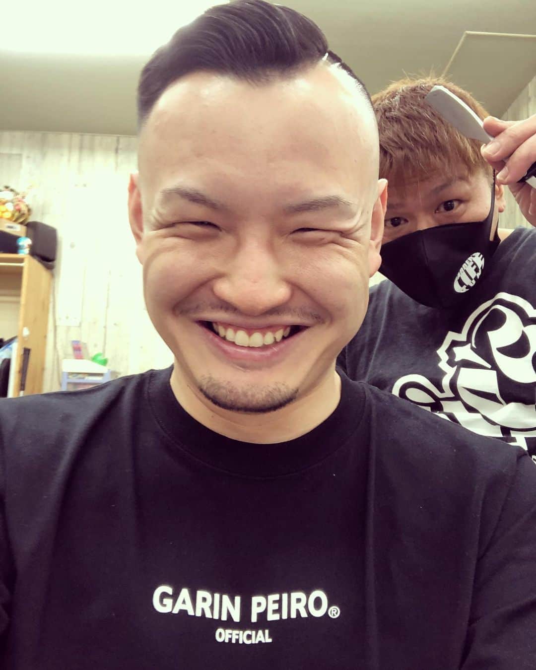 輪入道さんのインスタグラム写真 - (輪入道Instagram)「散髪！😂 #生きてます #garinpeiro」5月27日 16時49分 - wanyudo